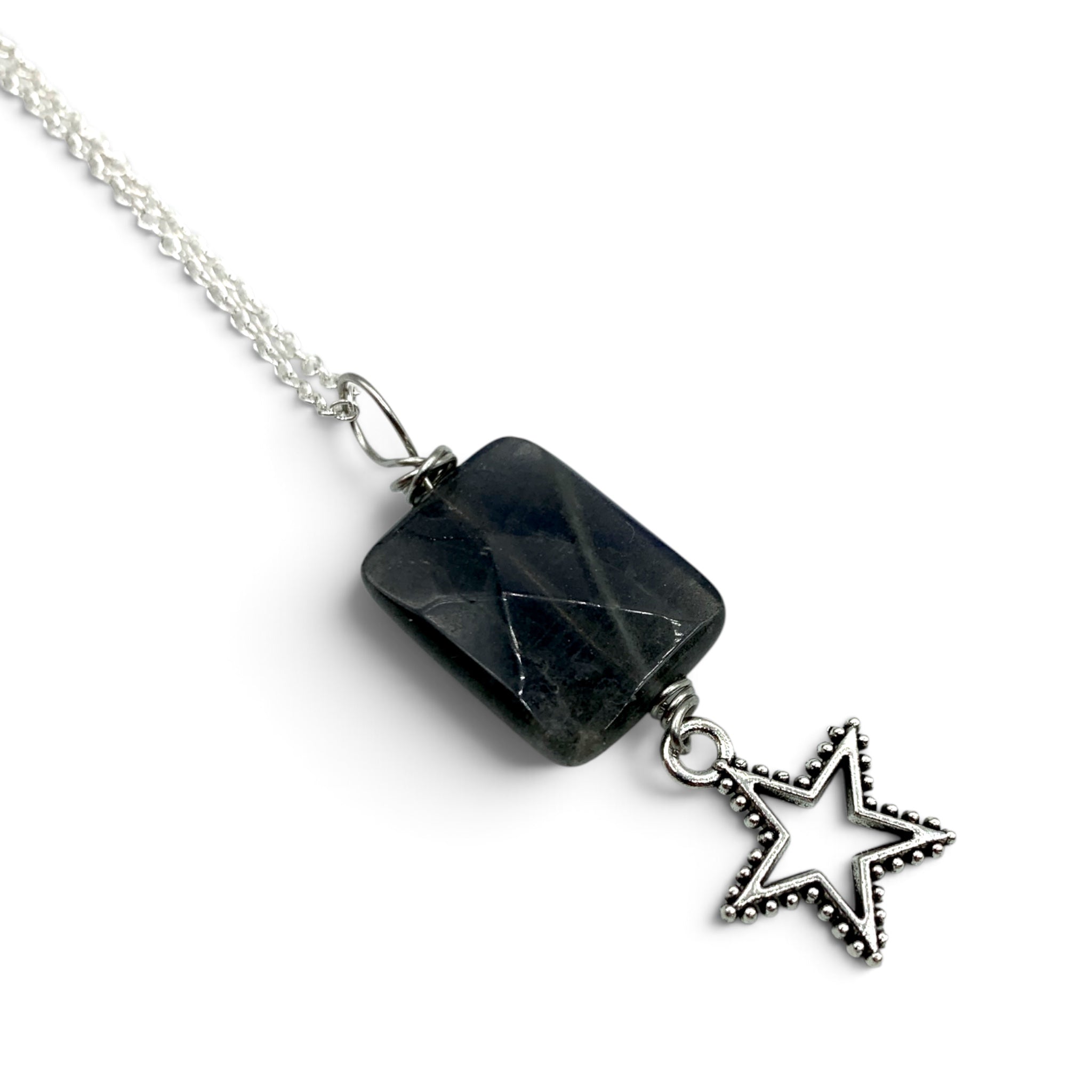 Necklace - Labradorite with Star Charm $45